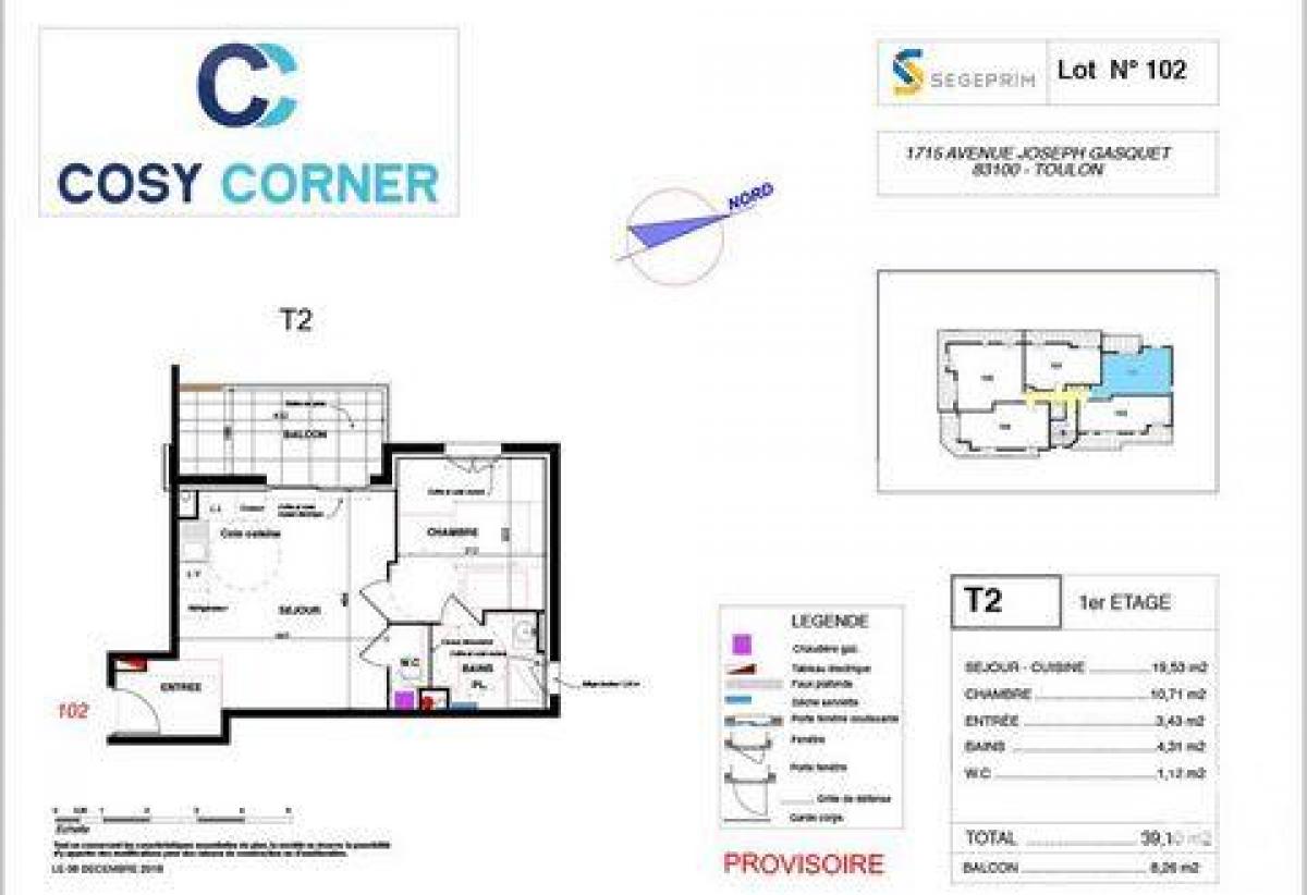 استوديو في الكوندو في Toulon, France رقم 15793