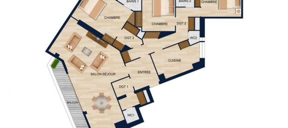 3 Schlafzimmer Penthouse in Annemasse, France, Nr. 203580 2