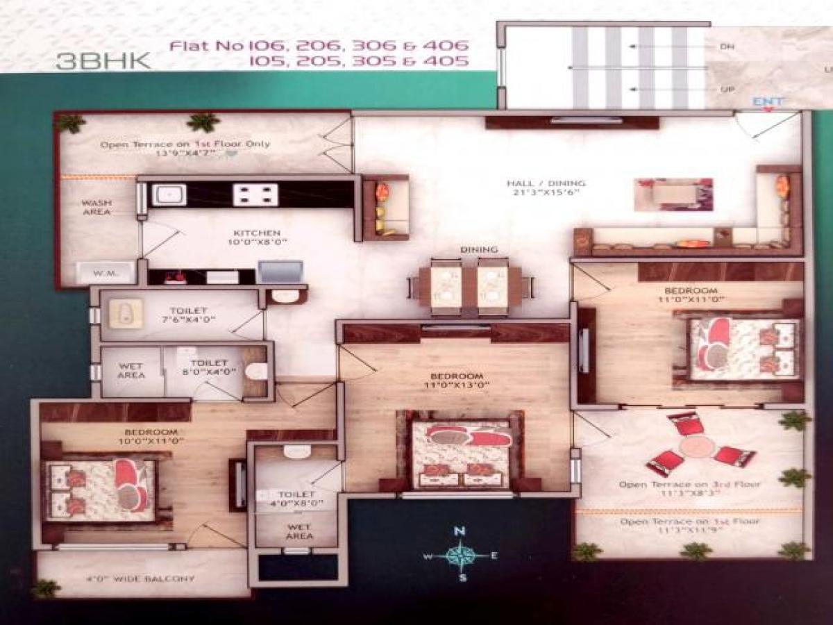 3 Schlafzimmer Haus in Nagpur, India, Nr. 17197