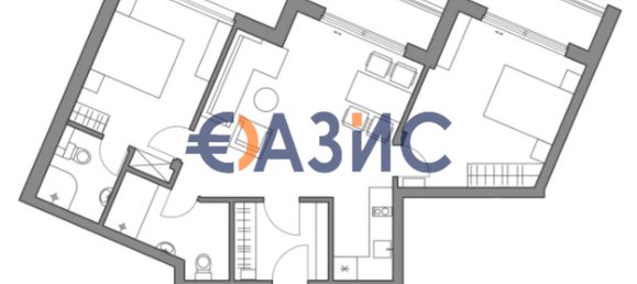 2 Schlafzimmer Wohnung in Obzor, Bulgaria, Nr. 777 14