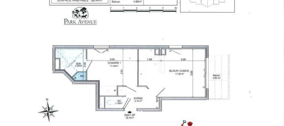 1 غرف نوم شقة في Le Touquet-Paris-Plage, France رقم 63857 41