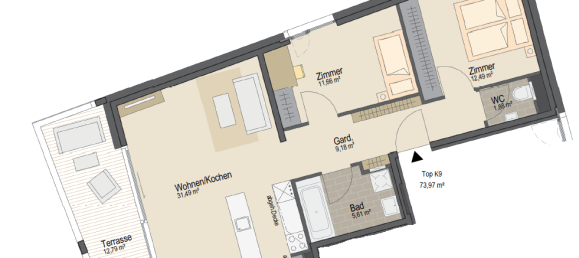 3-Zimmer Wohnung in Innsbruck-Stadt, Austria, Nr. 209164 20