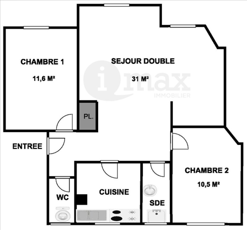 2 bedrooms Apartment in Asnieres-sur-Seine, France No. 150121