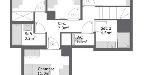 Дуплекс с 5 спальнями в Лилль, Франция № 362621 8