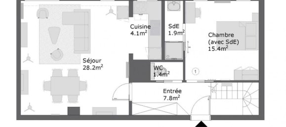 Дуплекс с 5 спальнями в Лилль, Франция № 362621 9