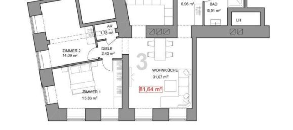 Apartamento de 3 habitaciónes en Wieden, Austria No. 83456 16