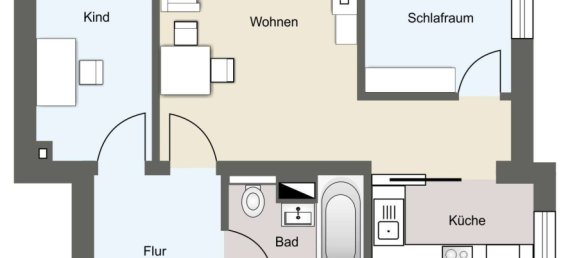 3-Zimmer Wohnung in Dresden, Germany, Nr. 109308 4