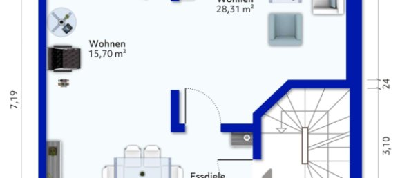 Квартира с 2 спальнями в Эссен, Германия № 366890 27