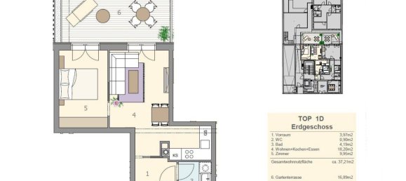 Квартира с 2 комнатами в Оттакринг, Австрия № 137130 9