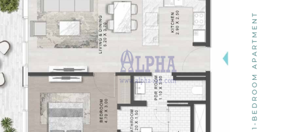 1 Schlafzimmer Wohnung in Al Marjan Island, UAE, Nr. 108647 2