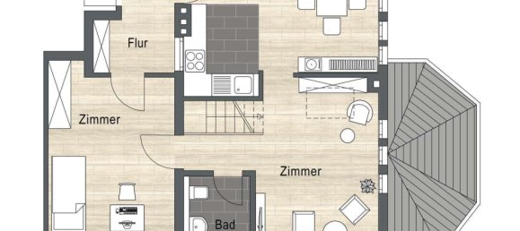 1 chambre Duplex à Gustrow, Germany No. 134782 6