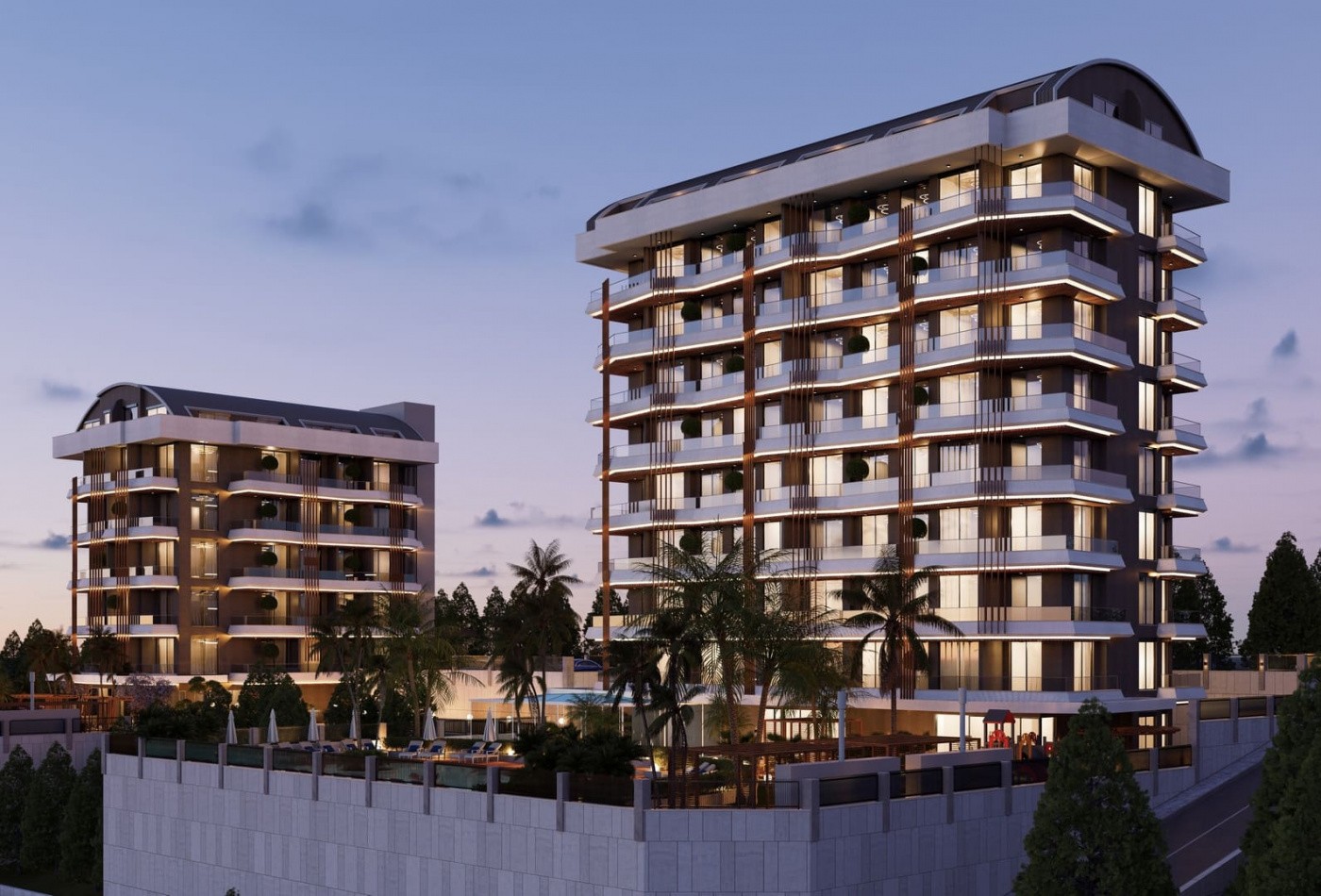 Пентхаус 2+1 в Демирташ, Турция № 40397