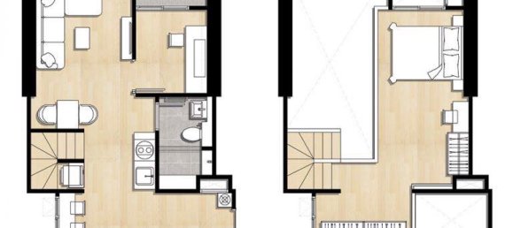 Дуплекс с 1 спальней в Knightsbridge Prime Sathorn, Бангкок, Таиланд № 31573 8