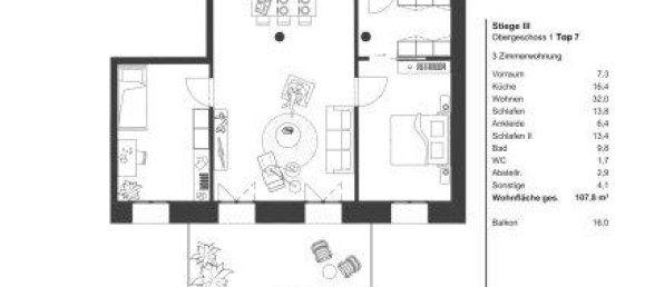 3 rooms Apartment in Vienna, Austria No. 175213 13