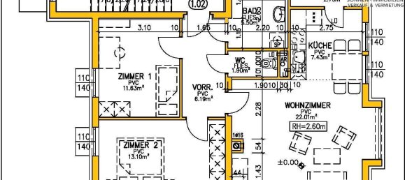 3 rooms Apartment in Herrnbaumgarten, Austria No. 136084 11