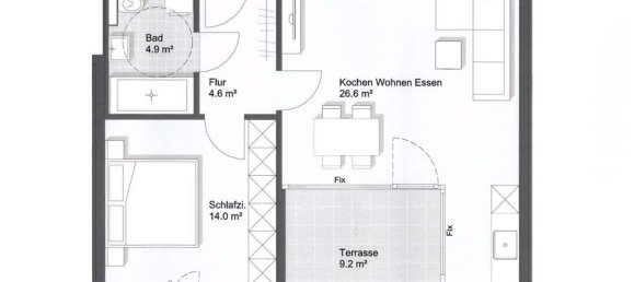 2 rooms Apartment in Lochau, Austria No. 226970 11