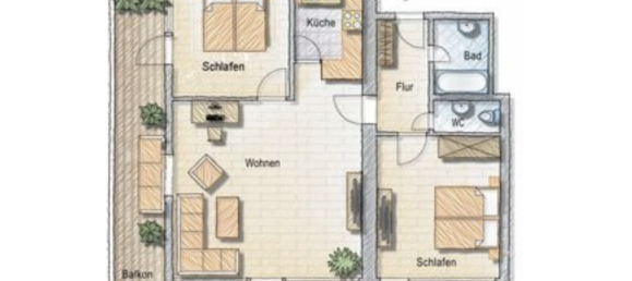 3 rooms Apartment in Ostholstein, Germany No. 36547 16