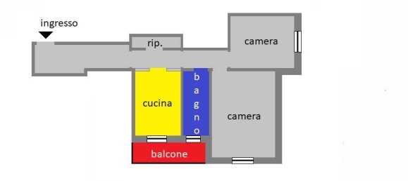 2 rooms Apartment in Genoa, Italy No. 257420 2