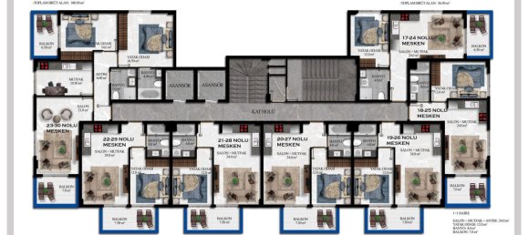 Wohnung 1+1 in Avsallar, Turkey, Nr. 31552 16