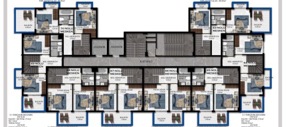 Wohnung 1+1 in Avsallar, Turkey, Nr. 31552 17