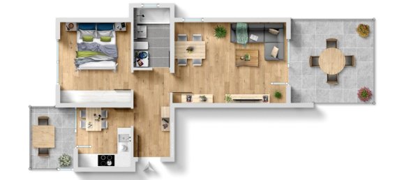 2-Zimmer Wohnung in Stuttgart, Germany, Nr. 88787 10