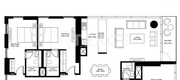 1 غرف نوم شقة في Meydan, UAE رقم 15409 13
