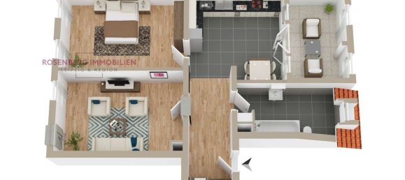 Apartamento T1 em Leipzig, Germany N.º 28258 2