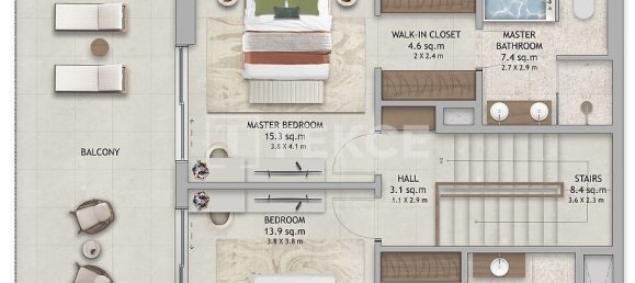 Apartamento de 3 dormitorios en Dubai Land, UAE No. 65690 25