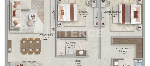 Apartamento de 3 dormitorios en Dubai Land, UAE No. 65690 22