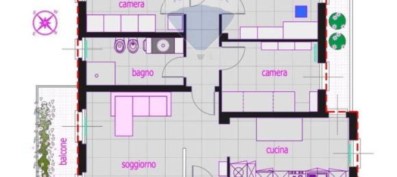 4غرفة شقة في Torre Boldone, Italy رقم 235818 25