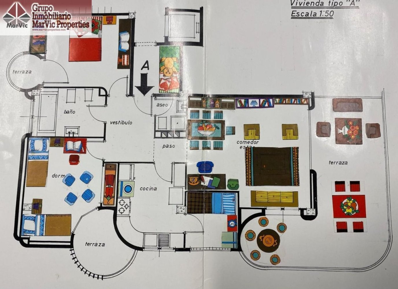 Квартира с 2 спальнями в Бенидорм, Испания № 151965