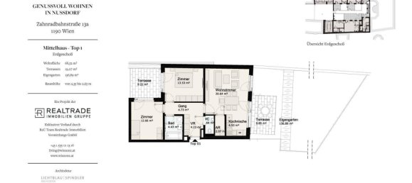 Apartamento de 3 habitaciónes en Dobling, Austria No. 136708 3