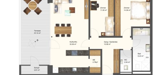 3غرفة شقة في Horbranz, Austria رقم 212629 2