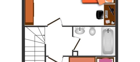 2 Schlafzimmer Stadthaus in Tegel, Germany, Nr. 64513 6