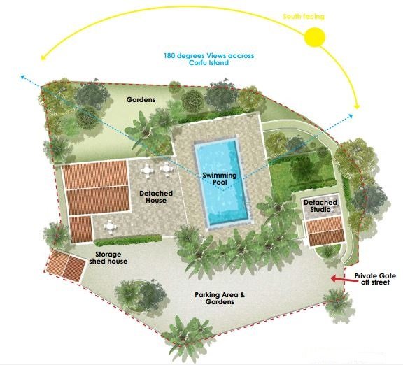  عقار تجاري في Corfu, Greece 128متر مربع رقم 6128