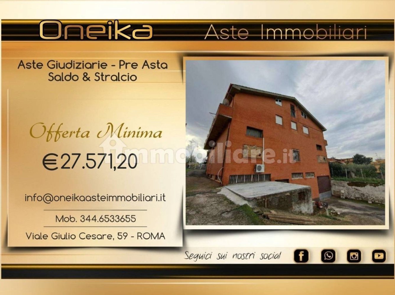 Apartamento de 1 dormitorio en Rome, Italy No. 394840