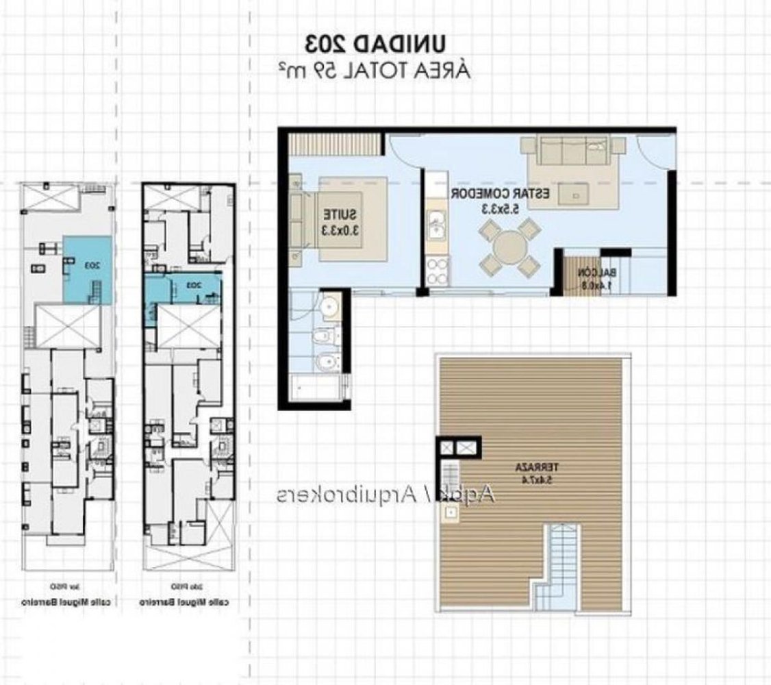 استوديو في Montevideo, Uruguay رقم 10773