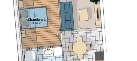 2 Schlafzimmer Wohnung in Muzillac, France, Nr. 46054 2