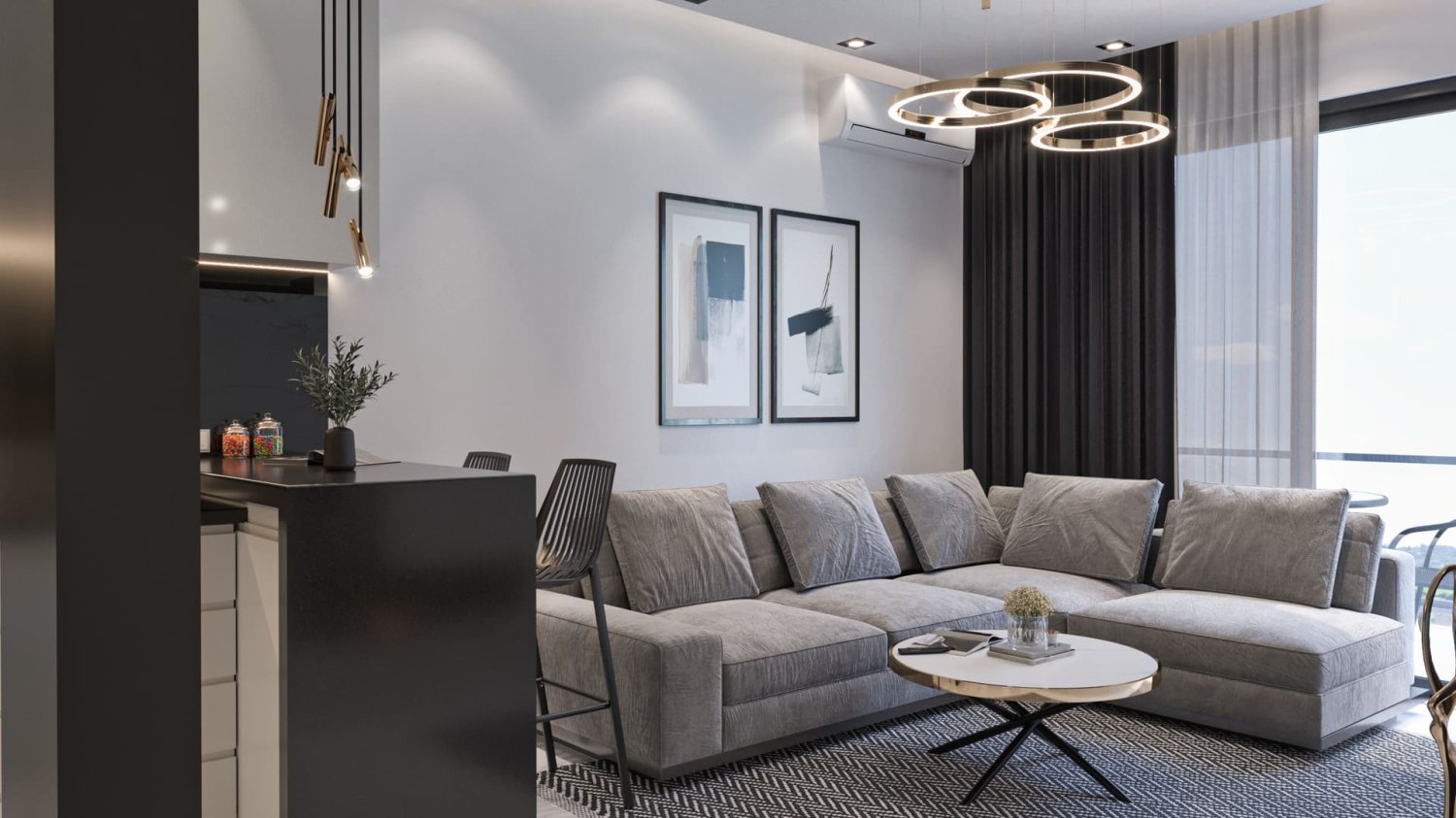 Квартира 2+1 в Seda Diamond, Аланья, Турция № 36225