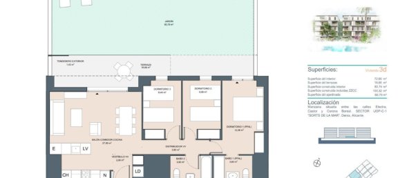 2 Schlafzimmer Penthouse in Denia, Spain, Nr. 94122 3