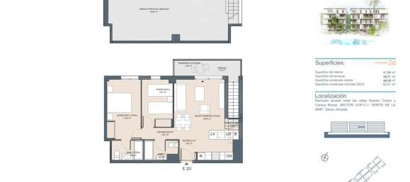 2 Schlafzimmer Penthouse in Denia, Spain, Nr. 94122 2