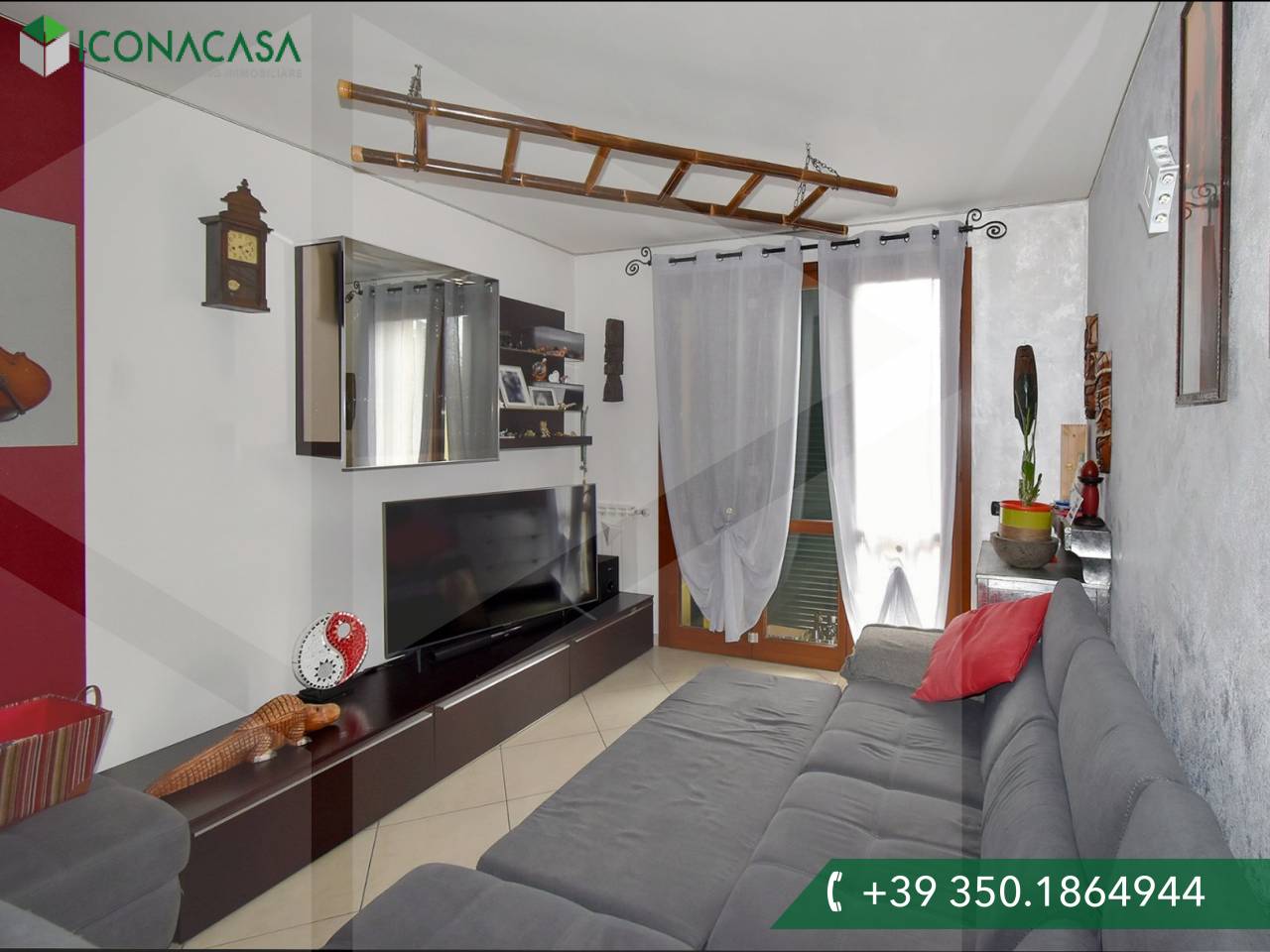 Квартира с 3 комнатами в Парабьяго, Италия № 21697