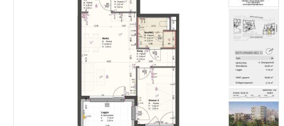 Apartamento de 2 habitaciónes en Vienna, Austria No. 129295 6