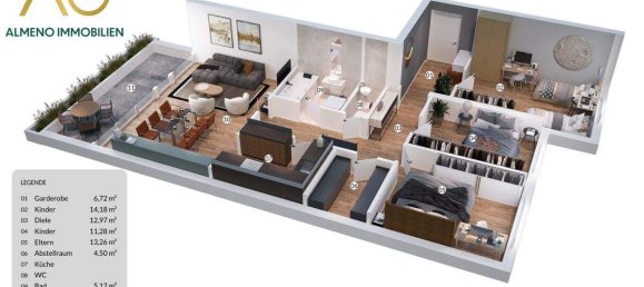 Apartamento de 4 habitaciónes en Worgl, Austria No. 228340 16