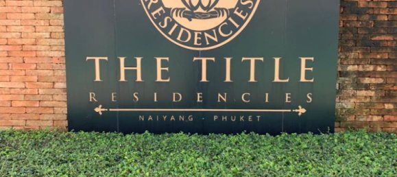 Condominio de 1 dormitorio en The Title Residence Naiyang Nai Yang, Thailand No. 28396 8