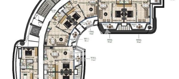 Квартира 1+1 в Конаклы, Турция № 4934 27