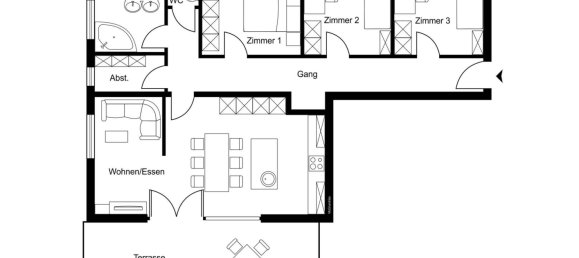 4 rooms Apartment in Feldkirch, Austria No. 192481 2