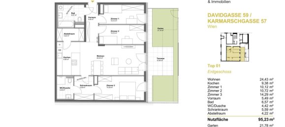 Bureau à Favoriten, Austria 129m² No. 246966 7