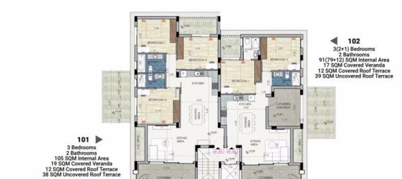 3 dormitorios apartamento en venta en Larnaca, Larnaka, Cyprus № 11559 8