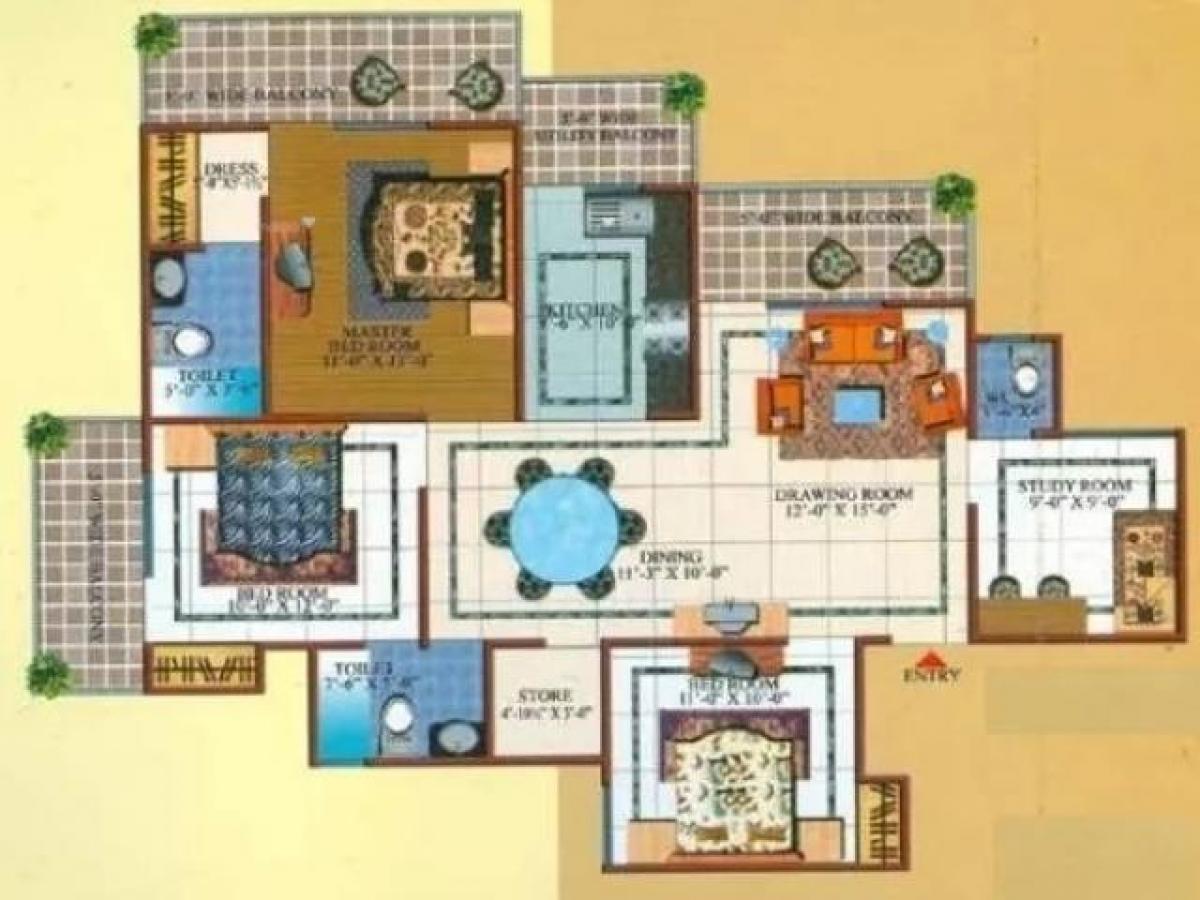 3 bedrooms House in Ghaziabad, India No. 24887